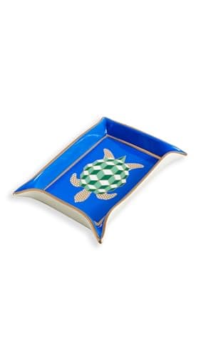 Image of Jonathan Adler Women's Turtle Valet Tray, Blue, One Size