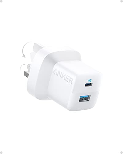 Image of USB C Plug, Anker 33W 2-Port USB C Charger for Laptop, iPhone 15/15 Pro Max/14/13, Galaxy, Pixel, iPad, and More (Cable Not Included) - White