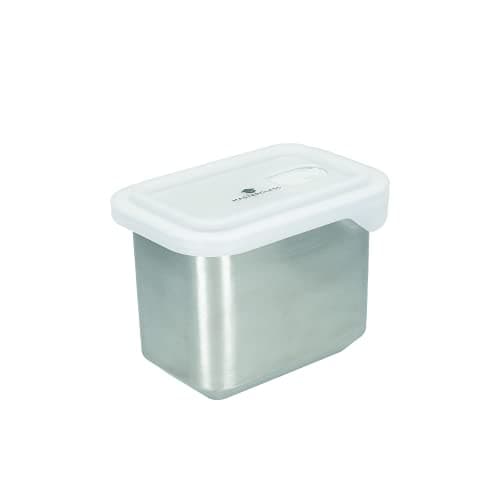Image of MasterClass All-in-One Stainless Steel Container with Lid and PTFE, PFOA and BPA Free Non Stick, Oven, Freezer and Microwave Safe - 1 L, Silver