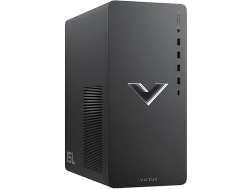 Image of HP Victus 15L TG02-0040na Gaming Tower Desktop | AMD Ryzen 5-5600G | 16GB DDR4-3200MHz RAM | 512GB PCIe NVMe M.2 SSD | Nvidia GeForce RTX 3050 8GB GDDR6 | Black