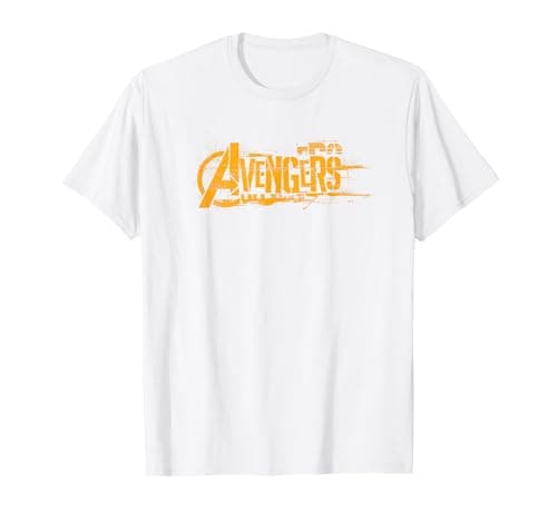 Image of Avengers Infinity War Orange Logo T-Shirt