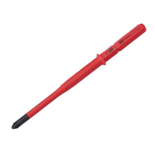 Image of Draper XP1000 VDE Extra Slim PZ/SL Type Interchangeable Screwdriver Blade - 16419 - Precision Electrical Screw Driver Bit Tool, Red