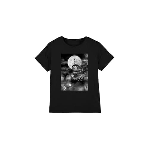 Image of The Nightmare Before Christmas Boys Jack and Oogie Unisex Kids T-Shirt, Black, 3-4 Years UK
