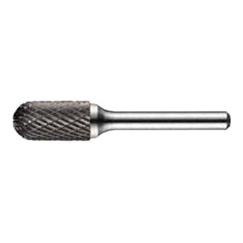 Image of Dormer P805C3.0X3.0 Series P805C Carbide Rotary Burr, Ball Nosed Cylinder, Double Cut, TiAlN, 3.00 mm x 3.00 mm