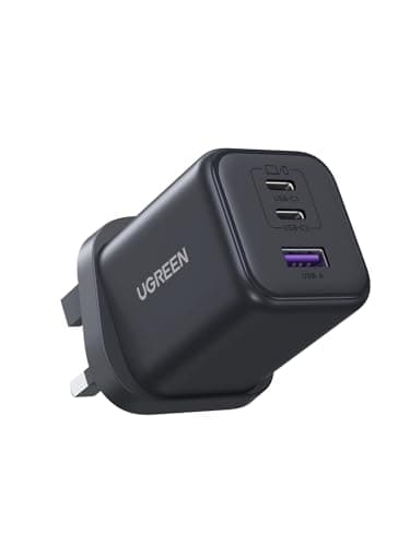 Image of UGREEN USB C Charger Plug, 45W 3-Port USB Fast Charger Plug, USB C Charger Compatible with iPhone 17/16/15/15 Pro/14/13/12, iPad, Galaxy S25/S24, Pixel 9