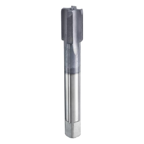 Image of sourcing map 9/16"-48 UNS Thread Tap 6542 Cobalt High-Speed Steel TiCN Coated Plug Tap Right Hand Flat Head 4 Straight Flutes Screw Threading Hand Tap