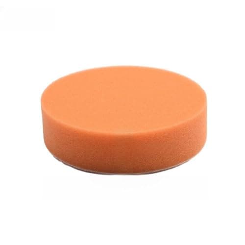 Image of 4-inch (100mm) Orange White Flat Foam Polishing Pads Set of 4 for Car Buffing Waxing Plus Fine/coarse Finishing – Compatible Having Electric and Pneumatic Polishers