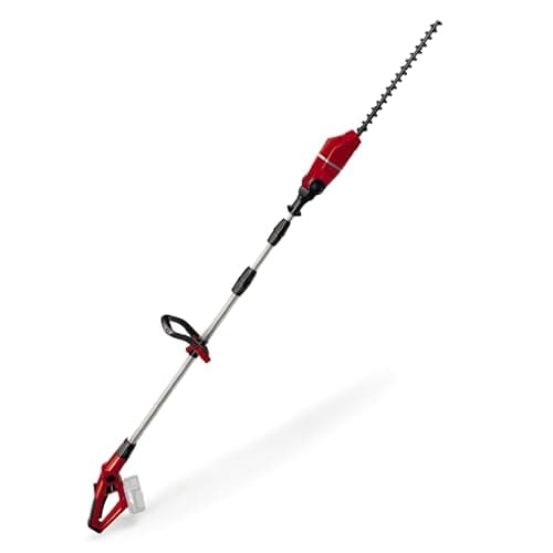 Image of Einhell Cordless Long Reach Hedge Trimmer 18V Power X-Change, Lightweight Telescopic Hedge-Cutter with Extendable Pole, Without Battery GE-HH 18/45 Li T Solo Pole Hedge Trimmer