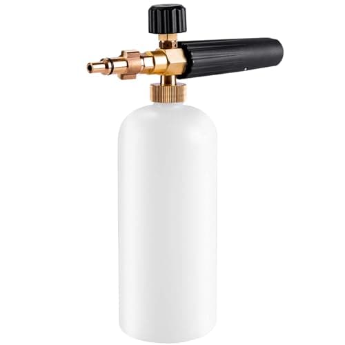 Image of Stone Banks Snow Foam Lance Compatible with LAVOR/Parkside/Spear and Jackson Pressure Washer,Car Washer Sprayer Soap Nozzle Foam Cannon, Adjustable Sprayer Soap Dispenser Bottle 1L