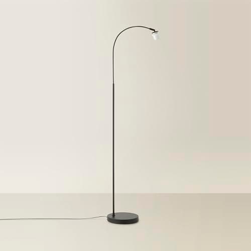 Image of MiniSun | Modern Style Black Curved Stem Floor Lamp Base | Floor Lamps & Torchieres, Home Décor & Improvement Essential