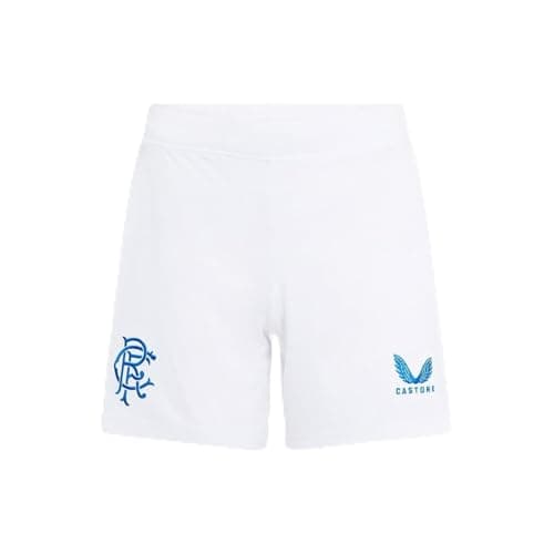Image of Castore Womens Rangers Home Shorts 2024 2025 Bottoms White/Blue XXL