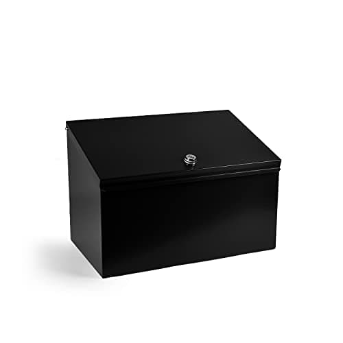 Image of Lockable Parcel Box For Secure Deliveries - Heavy Duty British Steel - Powder Coated Finish - All Types Of Parcels - Weather Resistant - Rust Free - Locked or Unlocked Versions Available
