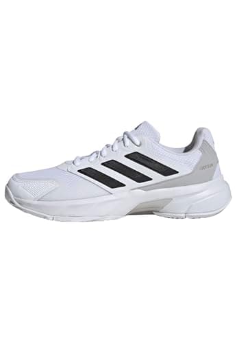 Image of adidas Men's Courtjam Control 3 Tennis Shoes, Cloud White/Core Black/Grey Two, 9.5 UK