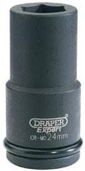 Image of Draper 71883 Expert 24mm 3/4 Square Drive Hi-Torq 6 Point Deep Impact Socket