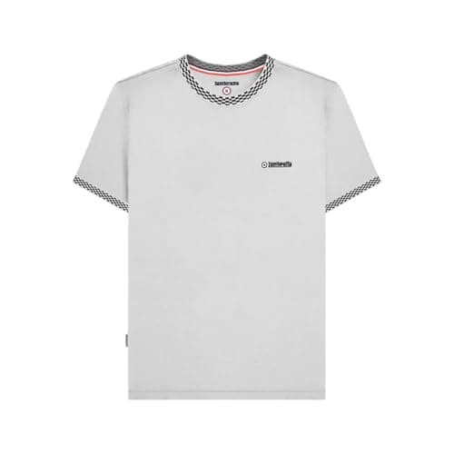 Image of Lambretta Mens Two Tone Ringer Retro T Shirt (UK, Alpha, XXL, Regular, Regular, White)