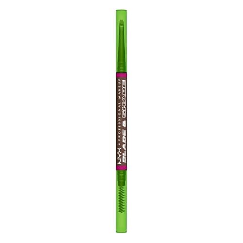 Image of NYX Professional Makeup Blade & Shade, Nano Brow Mechanical Pencil, Up to 16HR wear, Smooth-glide pigment, Smudge-Proof Formula, Shade: Brunette, 1 count