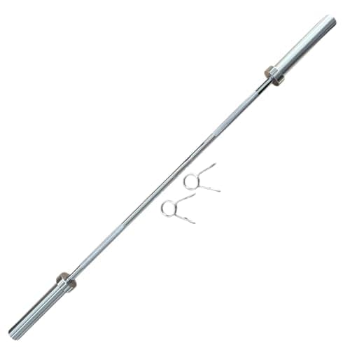 Image of Chase Fitness 7FT Olympic Barbell 20KG – Heavy Duty Steel Weightlifting Bar with Spring Collars, 700lb/320kg Capacity, for Strength Training, Powerlifting, Bodybuilding, Home & Gym Workouts
