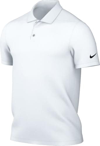 Image of Nike Men's Dri-fit Victory Golf-Poloshirt für Herren Polo Shirt, White/Black, M