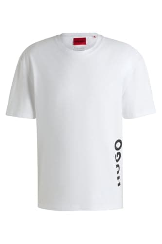 Image of Hugo Men's T-Shirt Rn Relaxed 10250129 01 Beach, White, S