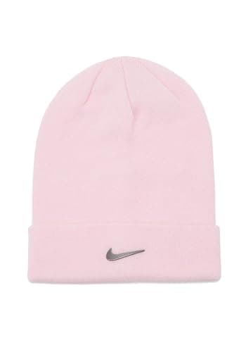 Image of Nike Beanie Cuffed Swoosh Beanie Hat Pink, pink, One Size Fits All