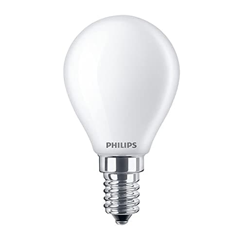Image of Philips CorePro LED P45 2.2W (25W Equivalent) E14 Frosted Candle Bulb, Very Warm White 2700K, Energy Saving LED Lamp, Small Edison Screw SES, Non-Dimmable, Long Life Replacement for Incandescent Lamps