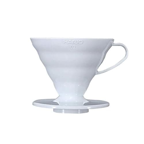 Image of HARIO V60 Plastic Coffee Dripper, White, Size 2