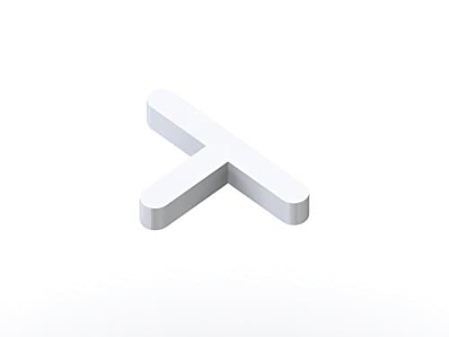Image of TILE RITE TSS215 T Shaped Long Leg Tile Spacers, White, 250 x 3 mm