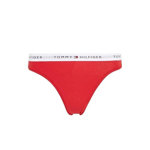 Image of Tommy Hilfiger Women’s Bikini Briefs Underwear, Red (Primary Red), L