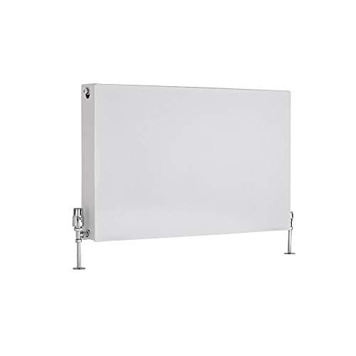 Image of Milano Mono White Type 22 Horizontal Double Flat Panel Convector Radiator - 600mm x 1000mm