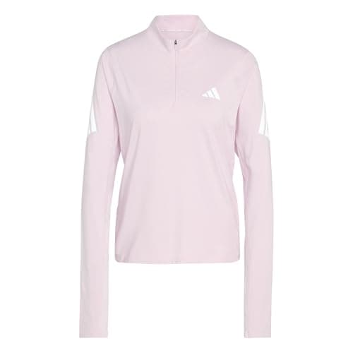 Image of adidas Women's ADI365 Running Iconic Half Zip, clear pink, L