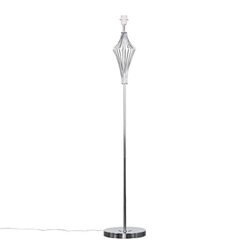 Image of MiniSun | Modern Polished Chrome Metal Wire Geometric Diamond Design Floor Lamp Base | Floor Lamps & Torchieres, Home Décor & Improvement Essential