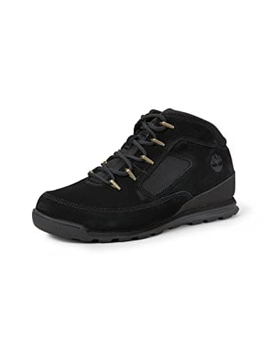 Image of Timberland Mens Mid Lace Up Hiking Fashion Boots, Black Suede, 14.5 UK