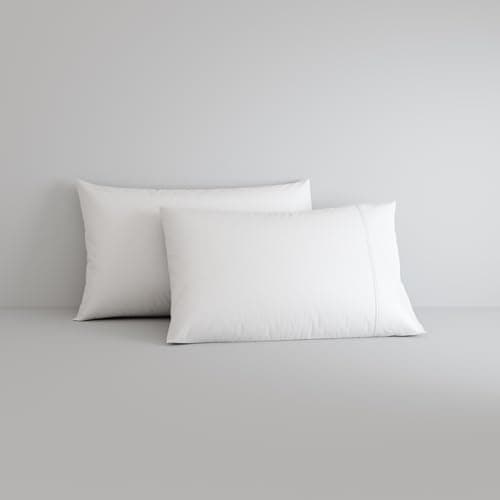 Image of Sheridan Egyptian Cotton Sateen White Pillowcase/s Standard - Pair 50 x 75cm (2)