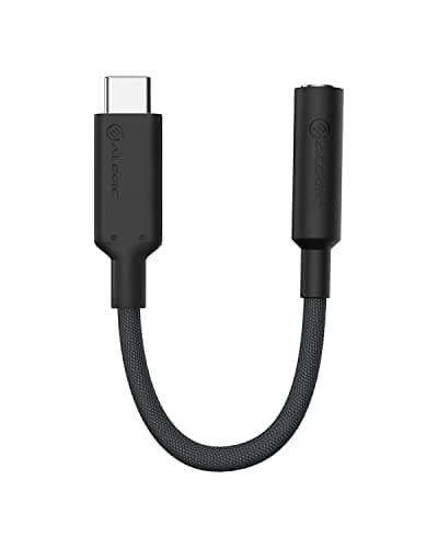 Image of ALOGIC Elements PRO 10cm USB-C to 3.5mm Audio Adapter - Black