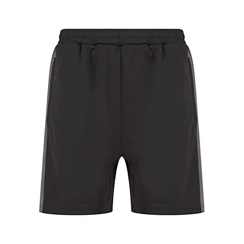 Image of Finden & Hales Mens Knitted Pocket Shorts (XL) (Black/Gunmetal Grey)