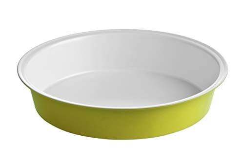 Image of Premier Housewares Ecocook Lime Green Carbon Steel Ceramic Coated Cake Tin, 26 x 26 x 5
