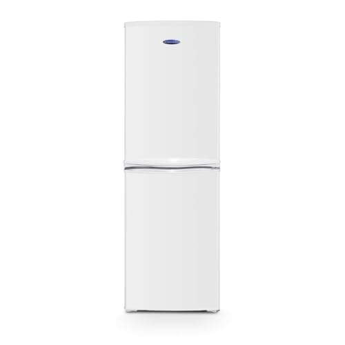 Image of ICE KING IK8951EW Freestanding Fridge Freezer, 50/50 Split, 142L Capacity, White, Auto Defrost, Reversible Doors, Energy Efficient, Quiet Operation – Ideal for Kitchen or Utility Room
