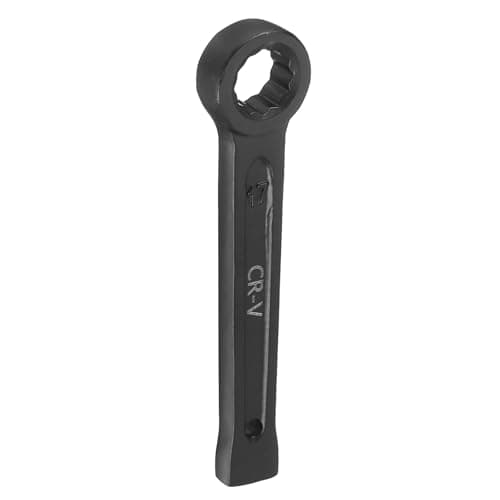Image of sourcing map Slogging Box End Striking Ring Wrench 17mm Metric CR-V Steel 12-Point Flat Strike Wrench Baking Paint Single Head Spanner Hand Tool for Mechanical Automotive Repair