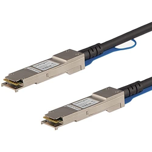 Image of StarTech.com Cisco QSFP-H40G-CU3M Compatible 3m 40G QSFP+ to QSFP+ DAC Twinax - 40GbE QSFP+ Copper DAC 40 Gbps Low Power Passive Transceiver Module DAC Firepower C9200 (QSFPH40GCU3M)