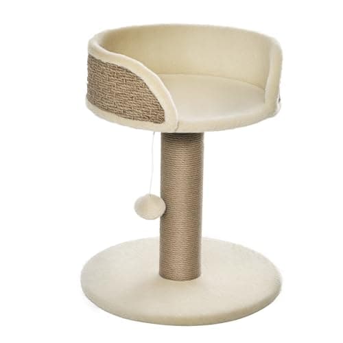 Image of PawHut Cat Tree Tower Activity Center Climbing Stand with Scratching Posts