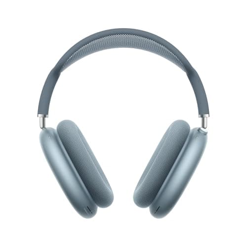 Image of Apple AirPods Max Wireless Over-Ear Headphones, Pro-Level Active Noise Cancellation, Transparency Mode, Personalised Spatial Audio, USB-C Charging, Bluetooth Headphones for iPhone, Blue 