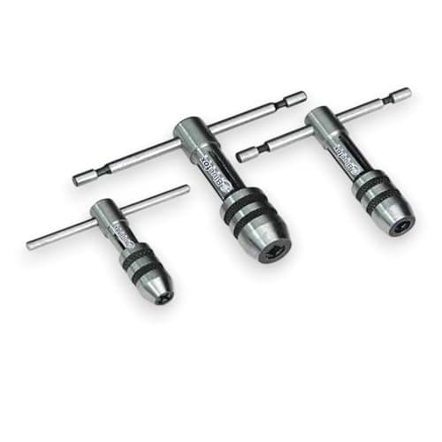 Image of Tap Wrench Set, 3-Piece T-Handle Kit, M1-M12 Threading Tools
