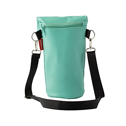 Image of Typhoon Pure Vegan Leather Bottle Bag, Aqua Blue