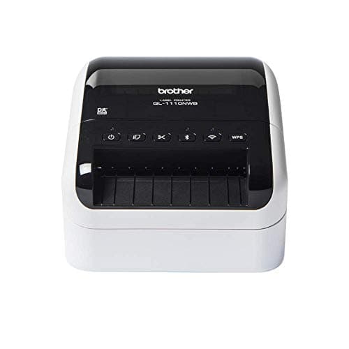 Image of Brother QL-1110NWBc Label Printer | Shipping Labeller | Wireless/USB 2.0 | Desktop | Wide Format 4 Inch Labels | UK Plug