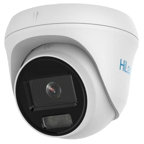 Image of HiLook IPC-T259H-(2.8 mm) 5MP ColorVu Lite Fixed Turret Network POE IP Camera IP67 24/7 Colour - White