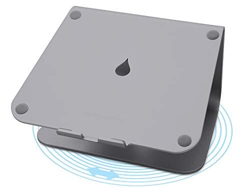 Image of Rain Design mStand360 Laptop Stand with Swivel Base, Space Gray