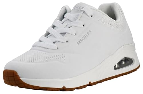 Image of Skechers Women's Uno Stand On Air Trainers, White, 8 UK