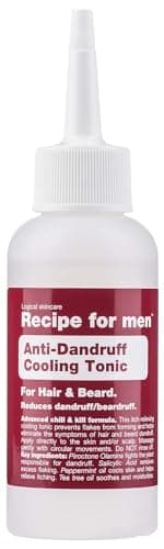 Image of RECIPE FOR MEN Anti-Dandruff Tonic - Leave-In Hair & Beard Treatment, Relieves Itching, Prevents Flakes, made in Sweden, 100 ml