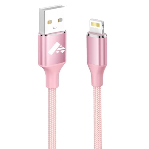 Image of Aioneus iPhone Charger Cable 1M, Lightning Cable MFi Certified iPhone Charger Fast Charge Cable Braided iphone Lead USB Charging Cable for iPhone 14 13 12 11 Pro Max Xs Xr X 8 7 6S 6 Plus 5S SE, iPad