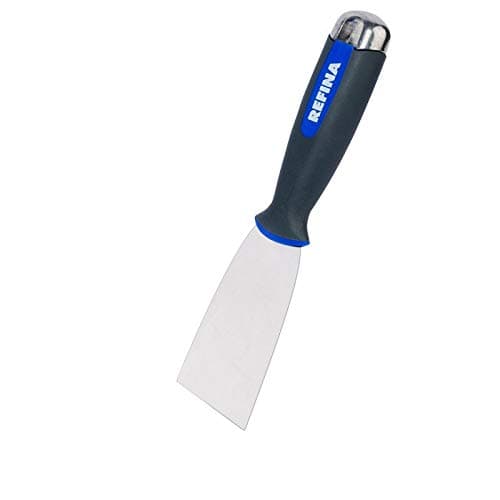Image of REFINA Semi Flexible Filling Knife for Jointing Compounds & Venetian Plasters - 40 x 100mm Putty Knife w/ 1.15–0.4mm Stainless Steel Blade & Ergonomic Handle - Applying, Smoothing, & Scraper Tool
